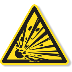 Etiqueta Iso W002 Material Explosivo (10 und)