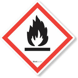 Etiqueta Ghs Risco De Inflamabilidade (10 und)