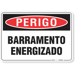 Placa Perigo Barramento Energizado