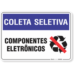 Placa Coleta Seletiva - Componentes Eletrônicos