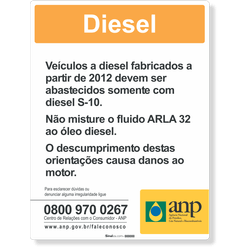 Adesivo Anp Bombas De Diesel