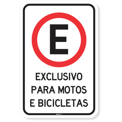 Placa Exclusivo Para Motos E Bicicletas