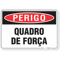 Placa Perigo Quadro De Força