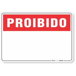Placa Proibido Personalizada