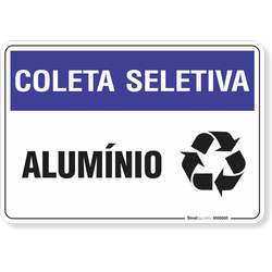 Placa Coleta Seletiva - Alumínio
