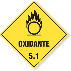 Placa Transporte De Risco - Oxidante
