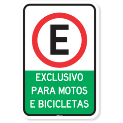Placa Exclusivo Para Motos E Bicicletas - Verde