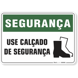 Placa Segurança  Use Calçado De Segurança