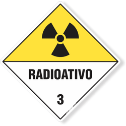 Placa Transporte De Risco - Radioativo