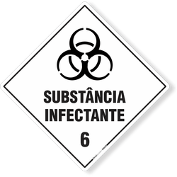 Placa Transporte De Risco - Substância Infectante