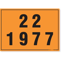 Placa Transporte De Risco - 22 1977