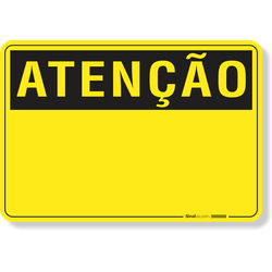 Placa Atenção Personalizada