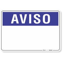 Placa Aviso Personalizada