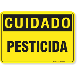 Placa Cuidado  Pesticida