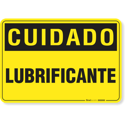 Placa Cuidado  Lubrificante