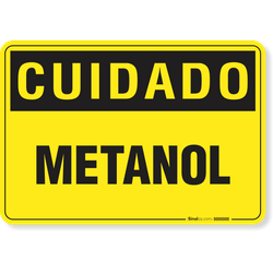 Placa Cuidado  Metanol