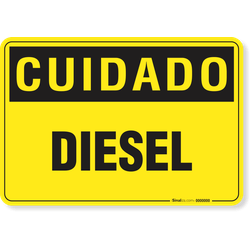 Placa Cuidado Diesel