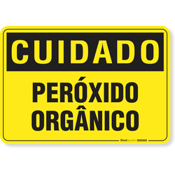 Placa Cuidado  Peróxido Orgânico