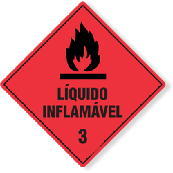 Placa Transporte De Risco - Líquido Inflamável