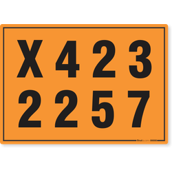 Placa Transporte De Risco - X423 2257