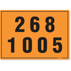 Placa Transporte De Risco - 268 1005