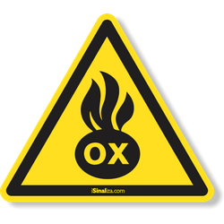 Etiqueta Iso W028 Materiais Oxidantes I19 (10 und)