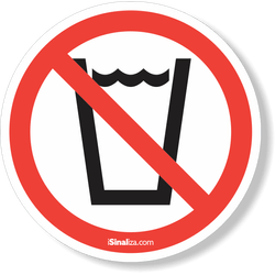 Etiqueta Proibido Beber (10 und)
