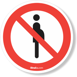 Etiqueta Proibido A Entrada De Gestantes (10 und)
