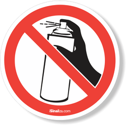 Etiqueta Proibido Usar O Spray (10 und)
