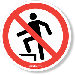 Etiqueta Proibido Pisar (10 und)