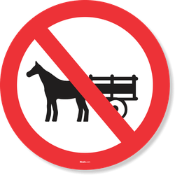 Placa Proibido Trânsito De Veículos De Tração Animal R-11 Resolução Contran Nº 180 180/2005