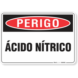Placa Perigo Ácido Nítrico