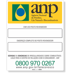 Adesivo Anp Cnpj E Endereço