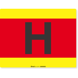 PLACA HIDRANTE PARA COLUNA