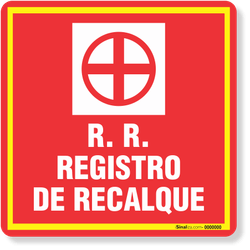 PLACA REGISTRO DE RECALQUE