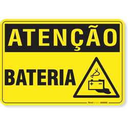Placa Atenção Bateria