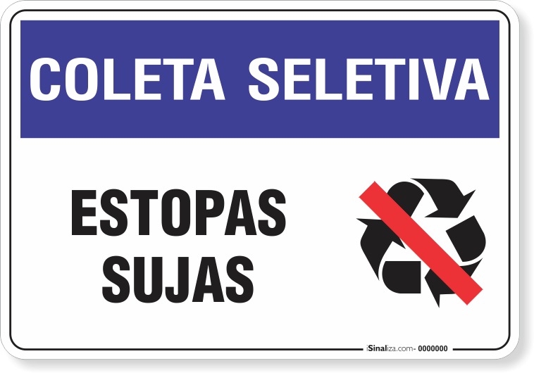 1470-placa-coleta-seletiva-estopas-sujas-pvc-semi-rigido-26x18cm-furos-6mm-parafusos-nao-incluidos-1