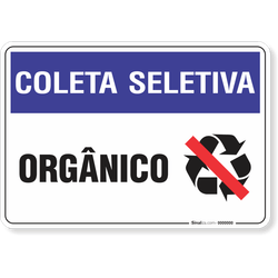 Placa  Coleta Seletiva Orgânico