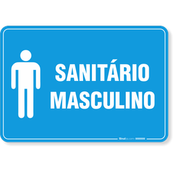 Placa Sanitário Masculino