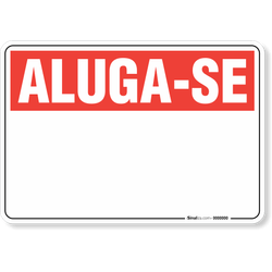 Placa Aluga-Se Personalizada