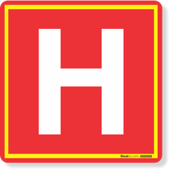 Placa Hidrante Quadrada E8