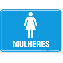 Placa Banheiro - Mulheres