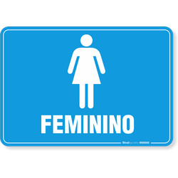 Placa Banheiro - Feminino