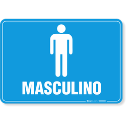 Placa Banheiro - Masculino