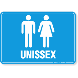 Placa Banheiro - Unissex