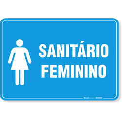 Placa Banheiro - Sanitário Feminino