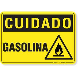 Placa Cuidado  Gasolina