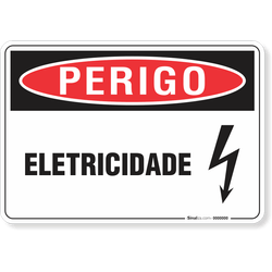 Placa Perigo Eletricidade