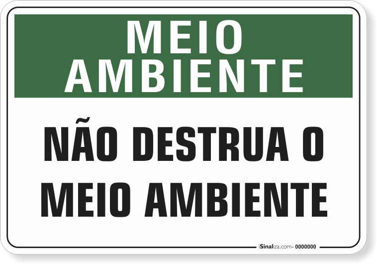 Placa Meio Ambiente – Não jogue lixo na areia (Ref. MA-14027) – CS Placas