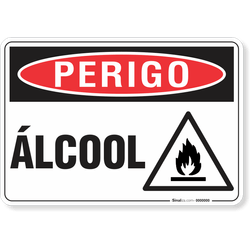 Placa Perigo Álcool
